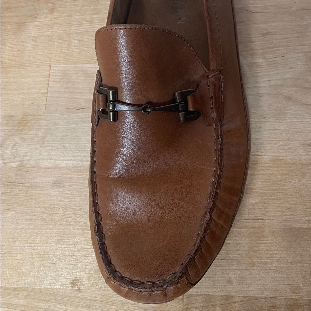 Cole Haan Wyatt Bit Driver Loafer Moc Toe slip on tan shoes men’s size 9.5 - Picture 11 of 16